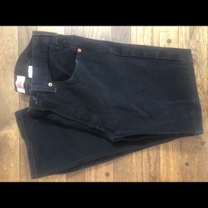 Levi’s 501 Black Straight Button Fly Jeans 32x30